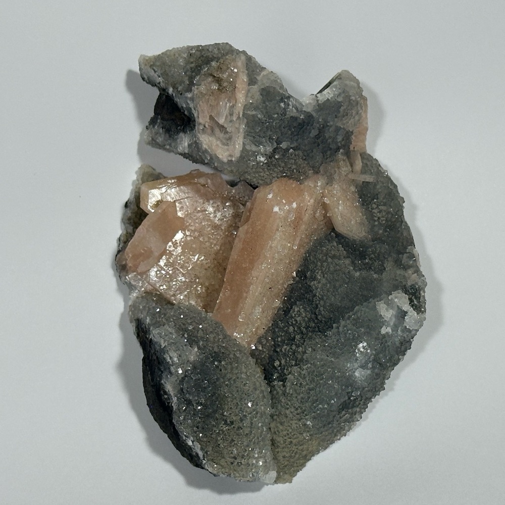 MOVING SALE! Peach Stilbite on Chalcedony